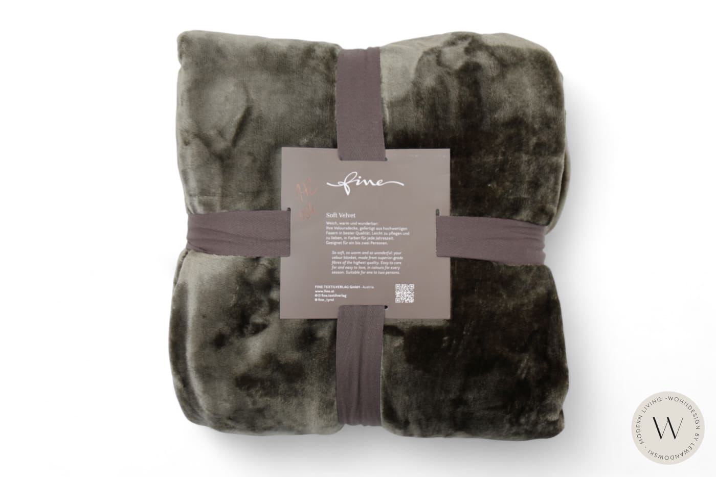 Decke Soft Velvet Farbe 172 ash Fine