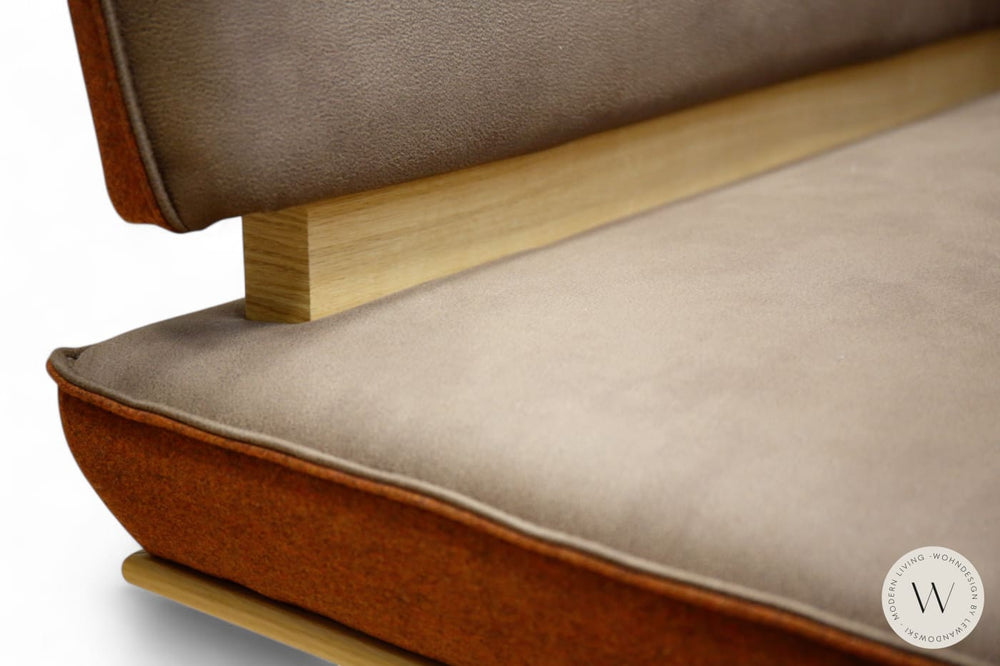 Diningsystem Bank + 4 Stühle in einer Stoffkombination Koinor