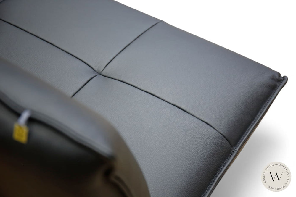 Diningsystem Bank + 4 Stühle in Leder B Bull nero Koinor