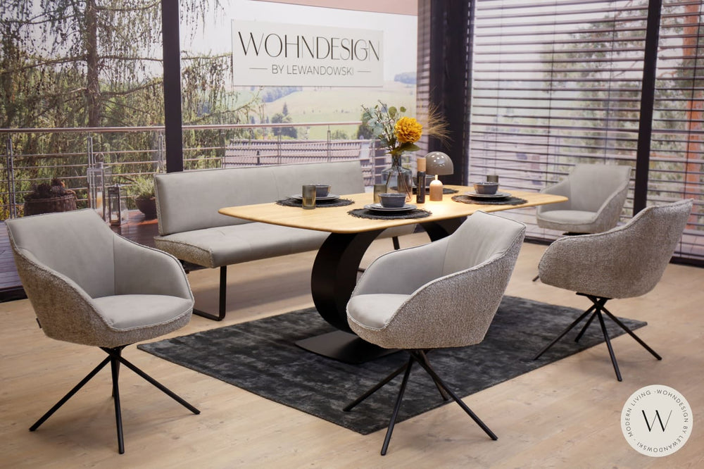 Diningsystem Bank in Mikrofaser Zenit + Stoff Venga Koinor