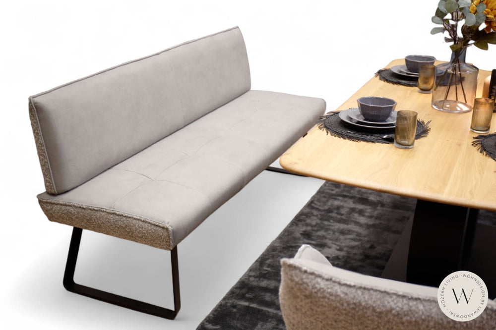 Diningsystem Bank in Mikrofaser Zenit + Stoff Venga Koinor