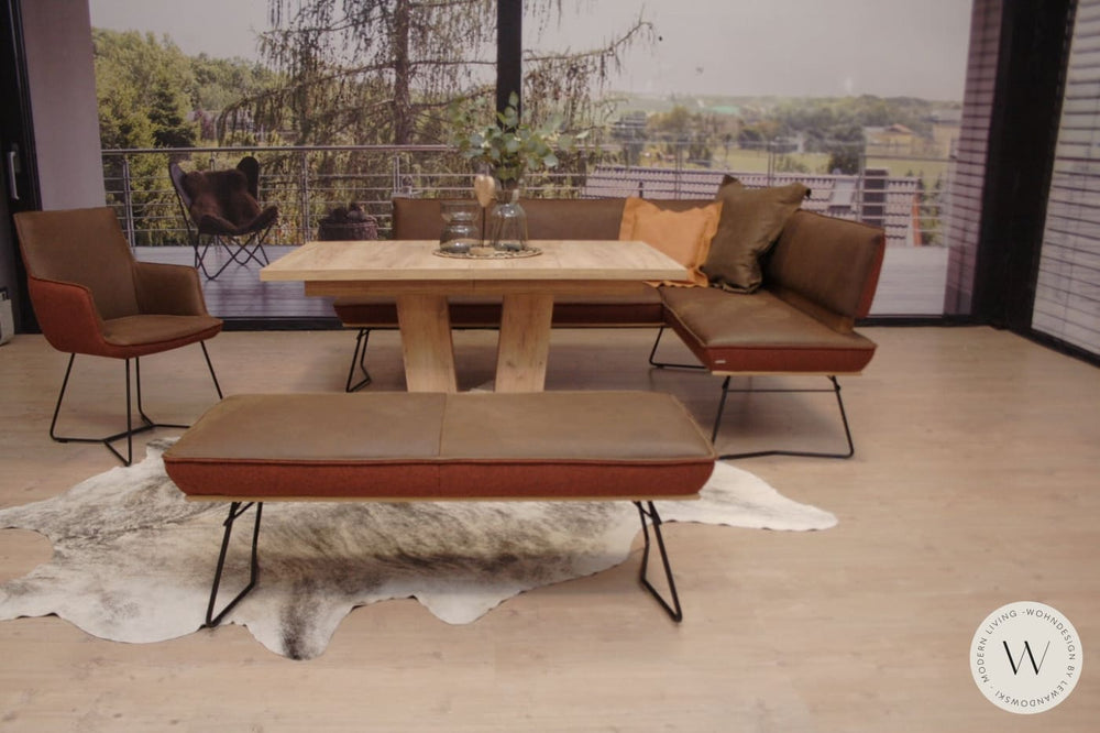 Diningsystem in Leder A India muskat Koinor