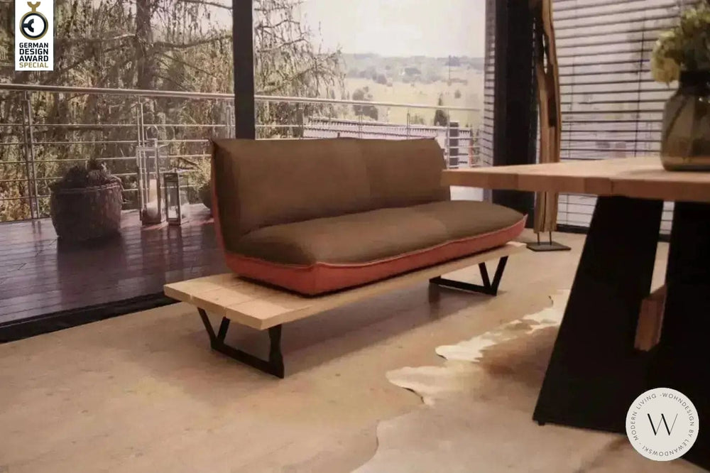 Dinnerbank Schwof in Leder A India muskat / fire Koinor