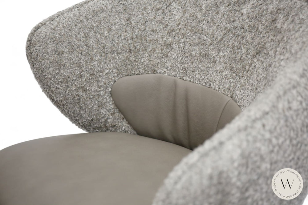 Dinnergruppe Modell Renio inkl. 2 Stühle in Leder Koinor