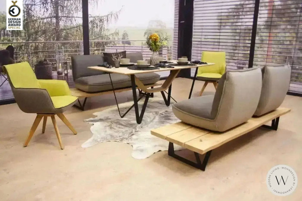 Dinnergruppe Schwof Leder A India spider/pistazie Koinor