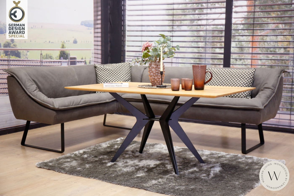 Eckbank Modell Alino in Leder A India spider Koinor