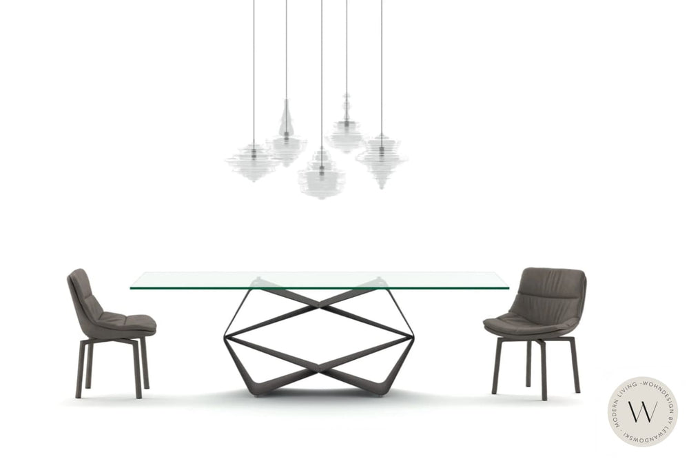 Esstisch Modell Gem in Glas Verre Ozzio®Italia