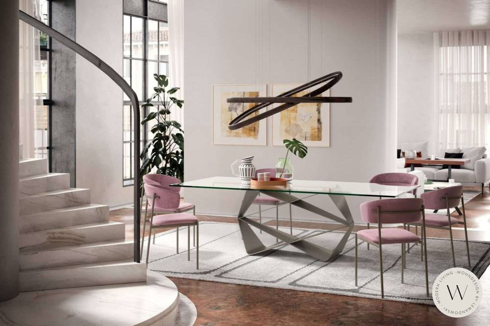 Esstisch Modell Gem in Glas Verre Ozzio®Italia