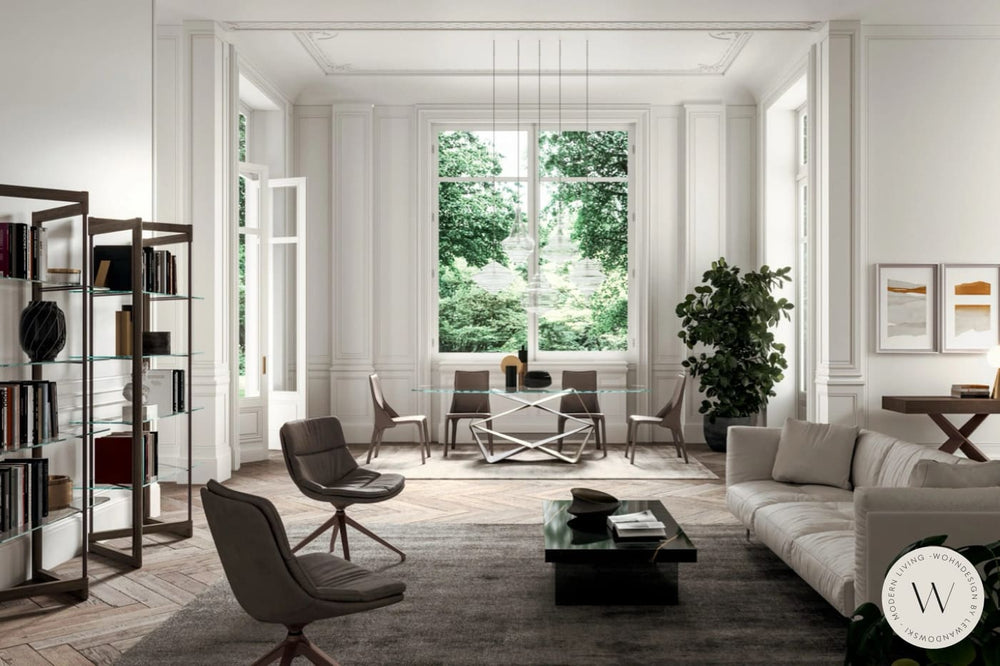 Esstisch Modell Gem in Glas Verre Ozzio®Italia