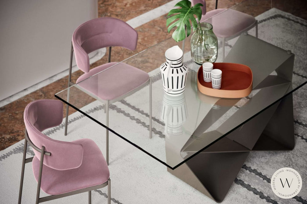 Esstisch Modell Gem in Glas Verre Ozzio®Italia