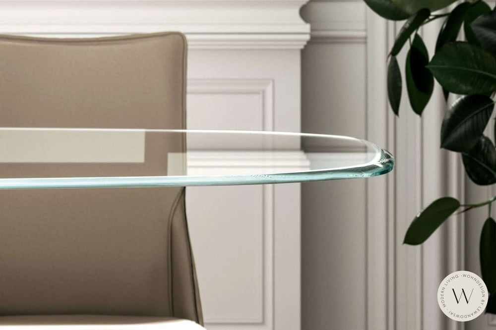 Esstisch Modell Gem in Glas Verre Ozzio®Italia