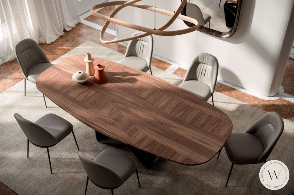 Esstisch Modell Gem in Glas Verre Ozzio®Italia