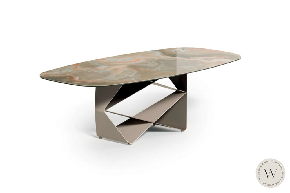 Esstisch Modell Gem in Glas Verre Ozzio®Italia