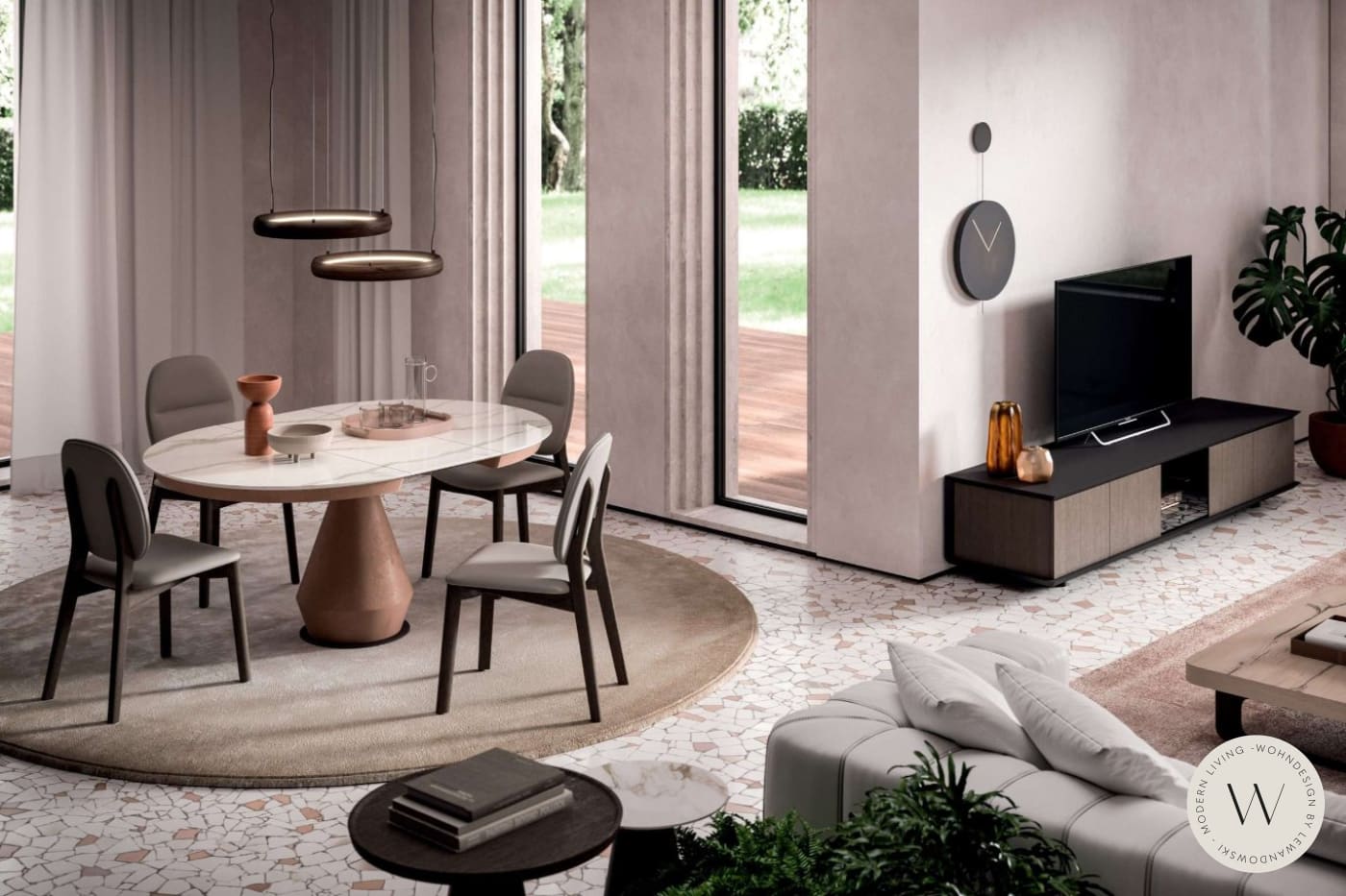 Esstisch Modell Lycos T202 (erweiterbar) Ozzio®Italia