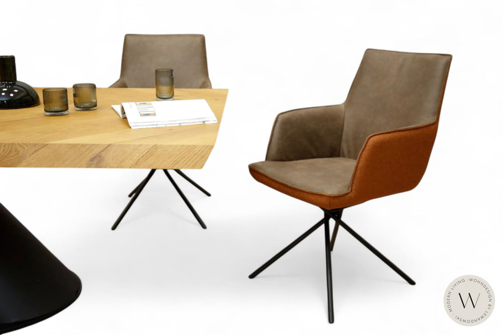 Esszimmerstuhl Modell 1250 S4MX in einer Stoffkombination Koinor