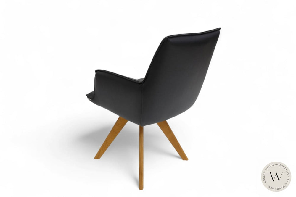 Esszimmerstuhl Modell 1250 S4VX Leder B Bull nero Koinor