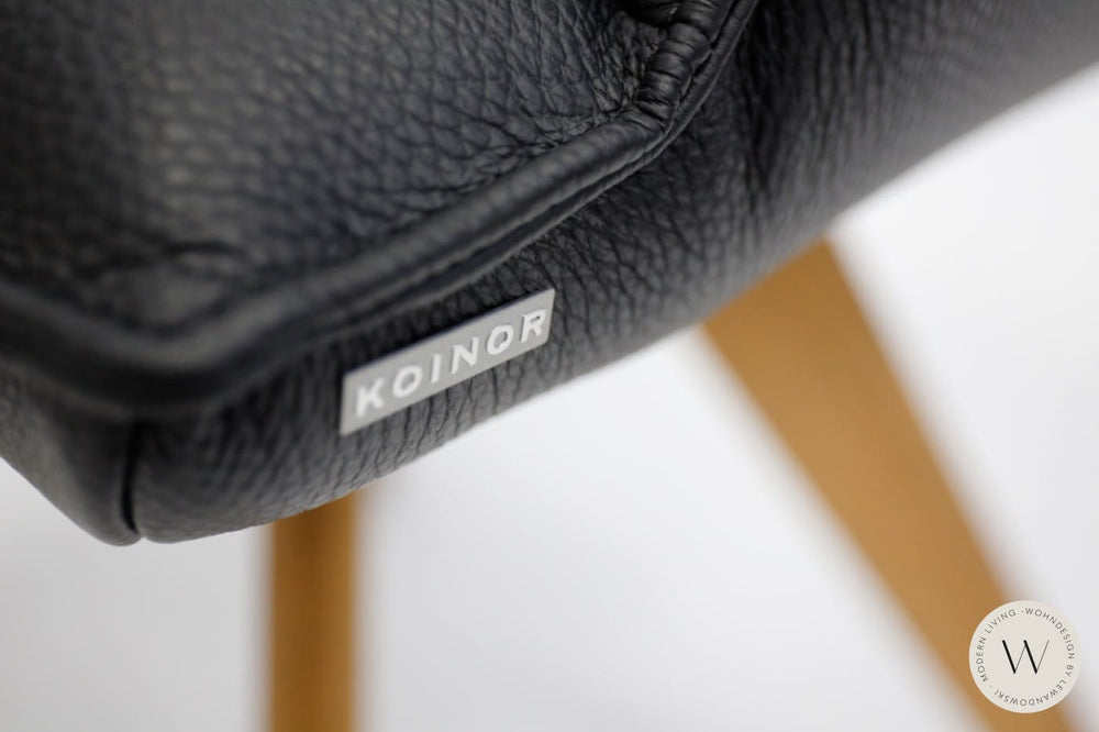 Esszimmerstuhl Modell 1250 S4VX Leder B Bull nero Koinor