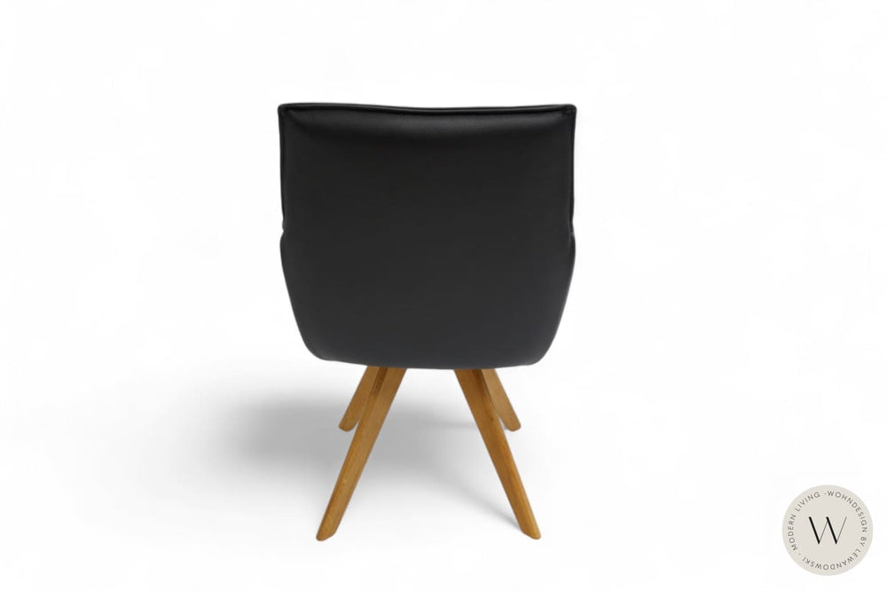 Esszimmerstuhl Modell 1250 S4VX Leder B Bull nero Koinor