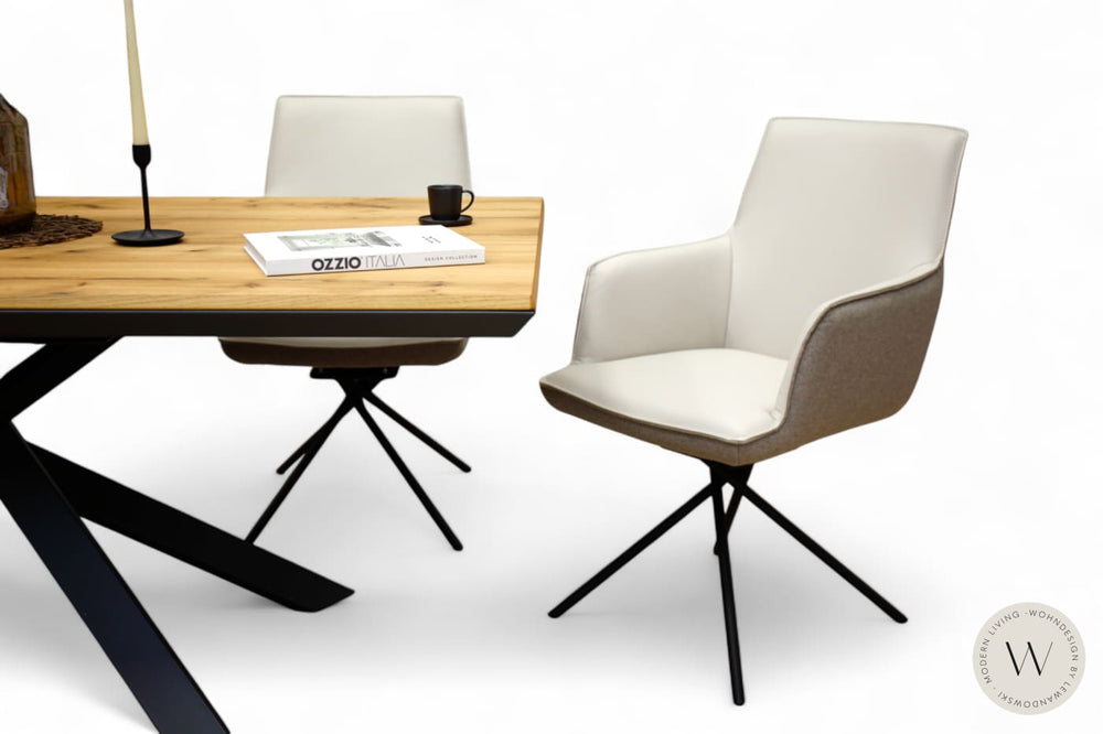 Esszimmerstuhl Modell 1250 S6MX Leder B Bull perla Koinor