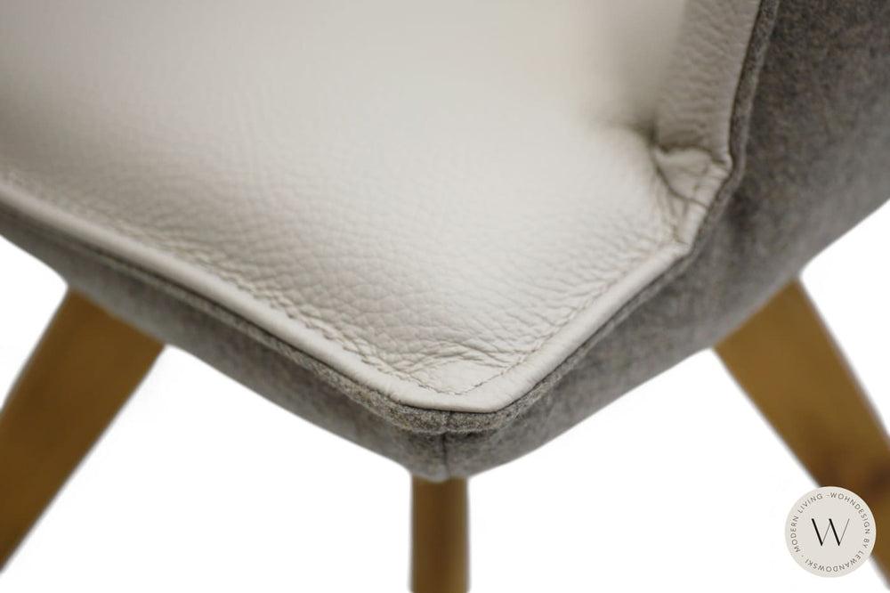 Esszimmerstuhl Modell 1250 S6VX in Leder B Bull perla Koinor