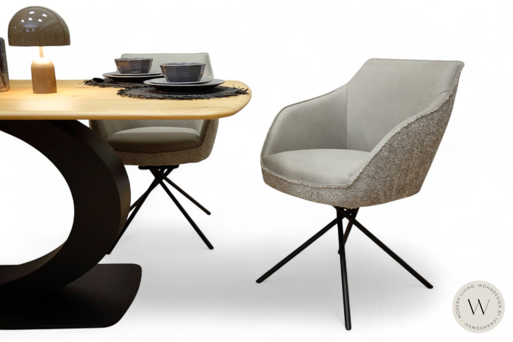 Esszimmerstuhl Modell 1250 S7MX in einer Stoffkombination Koinor