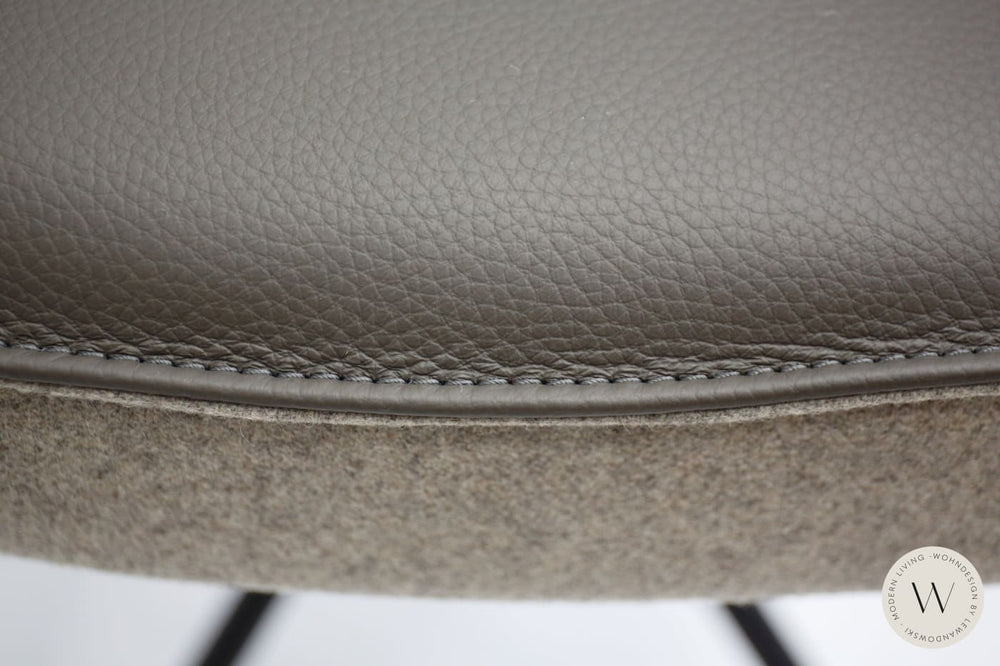 Esszimmerstuhl Modell 1250 S7MX Leder B Bull carbone Koinor