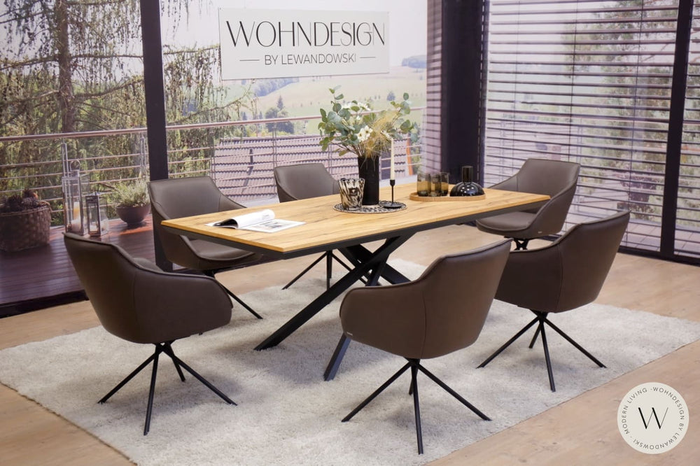 Esszimmerstuhl Modell 1250 S7MX Leder B Bull moretto Koinor