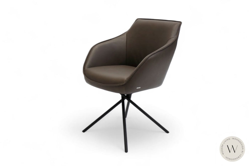 Esszimmerstuhl Modell 1250 S7MX Leder B Bull moretto Koinor