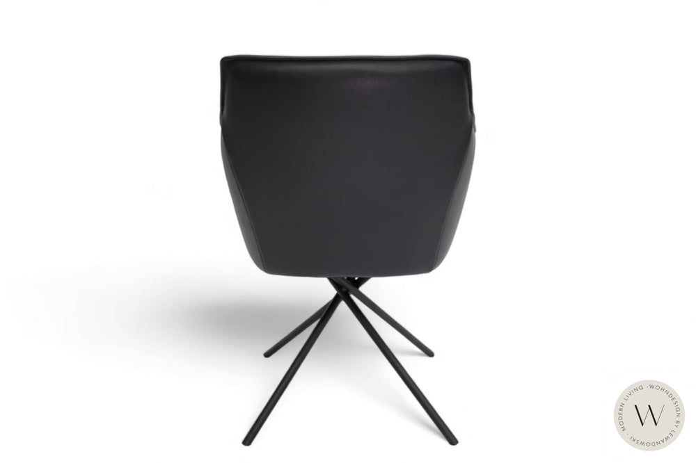 Esszimmerstuhl Modell 1250 S7MX Leder B Bull nero Koinor