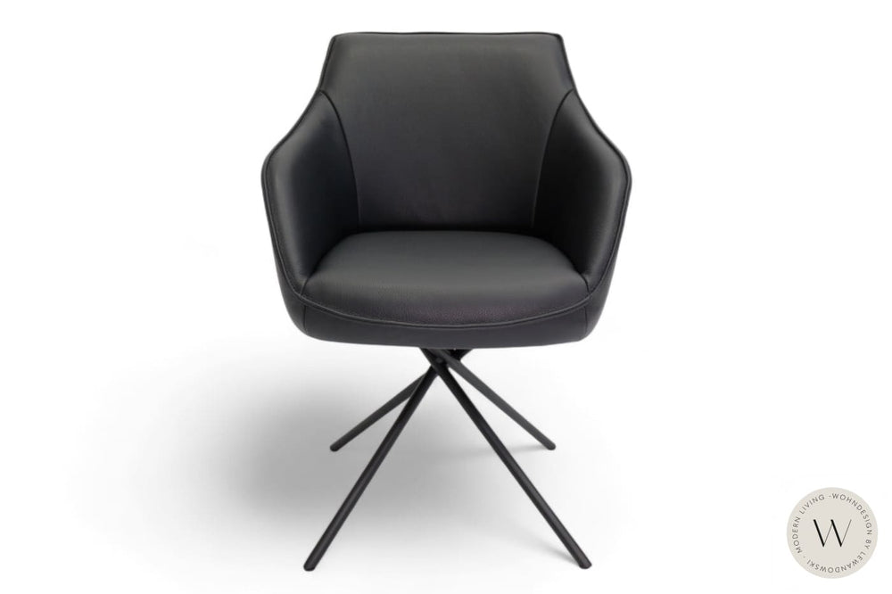 Esszimmerstuhl Modell 1250 S7MX Leder B Bull nero Koinor