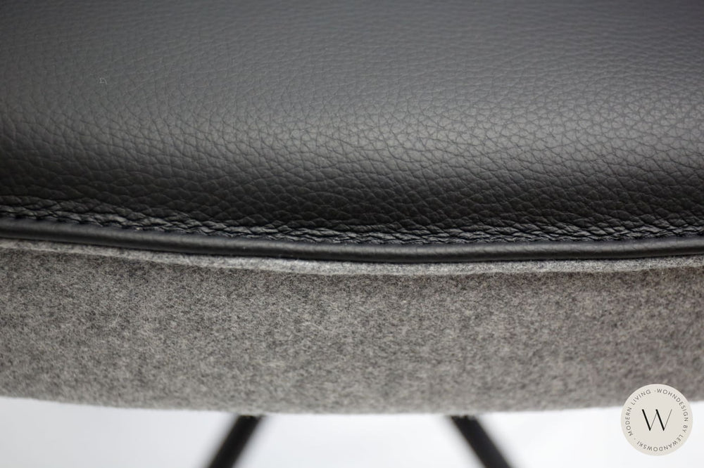 Esszimmerstuhl Modell 1250 S7MX Leder B Bull nero Koinor