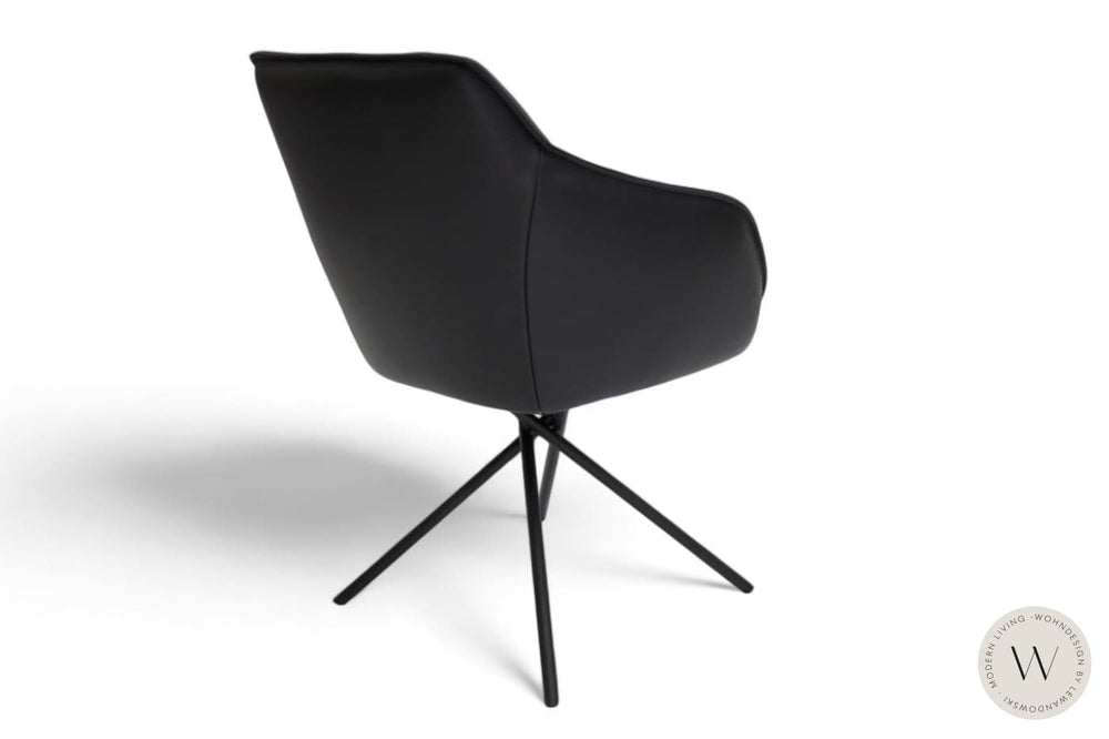 Esszimmerstuhl Modell 1250 S7MX Leder B Bull nero Koinor