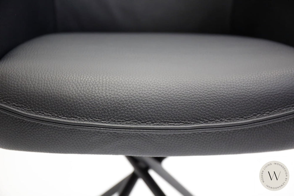 Esszimmerstuhl Modell 1250 S7MX Leder B Bull nero Koinor