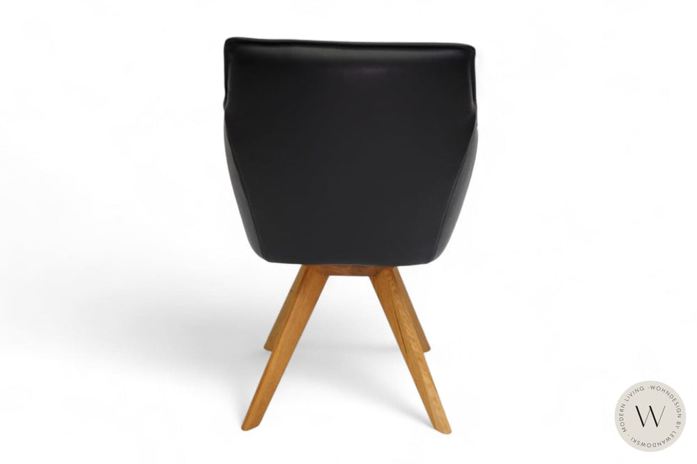 Esszimmerstuhl Modell 1250 S7VX Leder B Bull nero Koinor