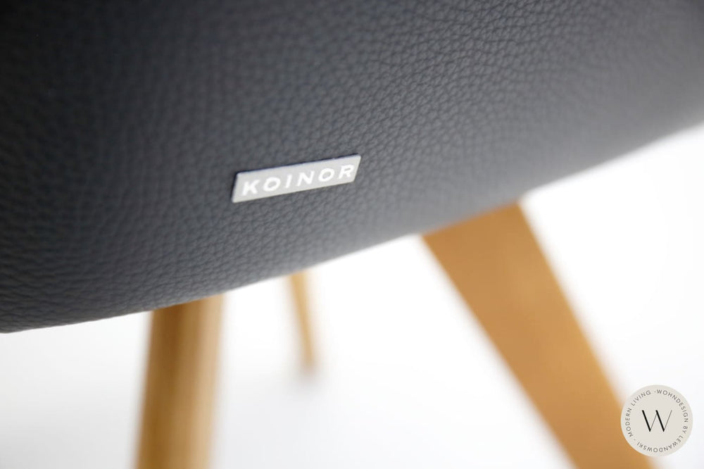 Esszimmerstuhl Modell 1250 S7VX Leder B Bull nero Koinor