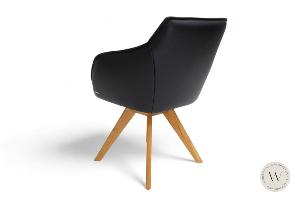 Esszimmerstuhl Modell 1250 S7VX Leder B Bull nero Koinor