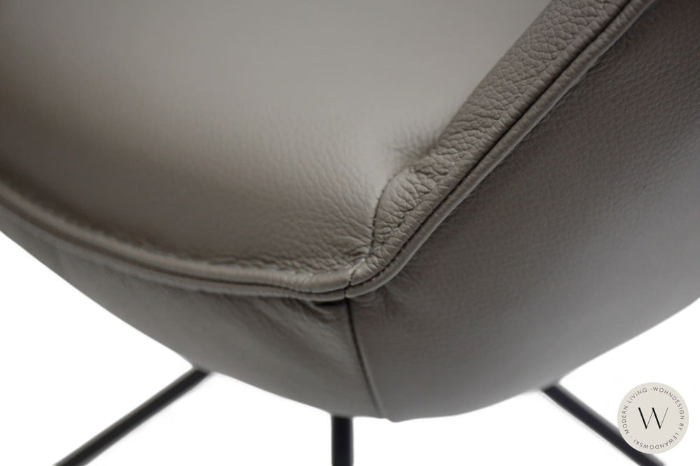 Esszimmerstuhl Modell 1250 S9MX Leder B Bull carbone Koinor