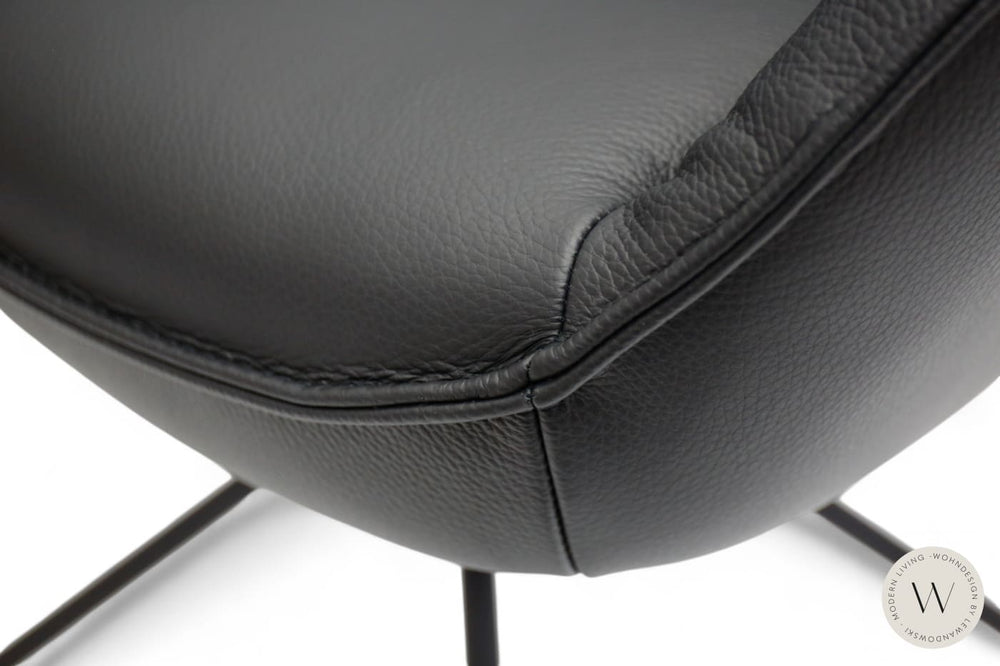 Esszimmerstuhl Modell 1250 S9MX Leder B Bull nero Koinor