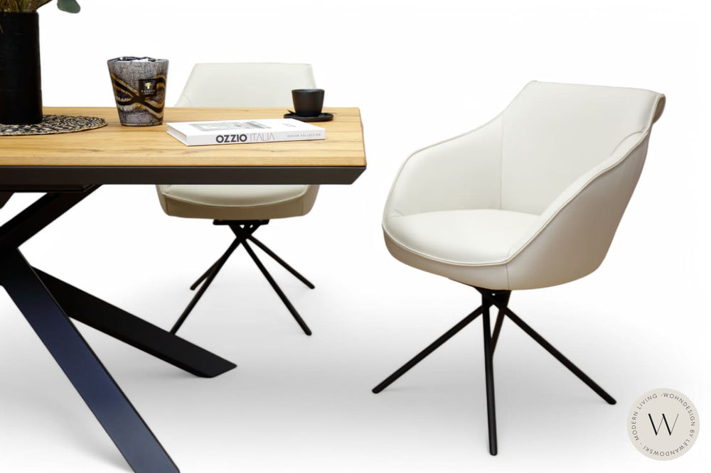 Esszimmerstuhl Modell 1250 S9MX Leder B Bull perla Koinor