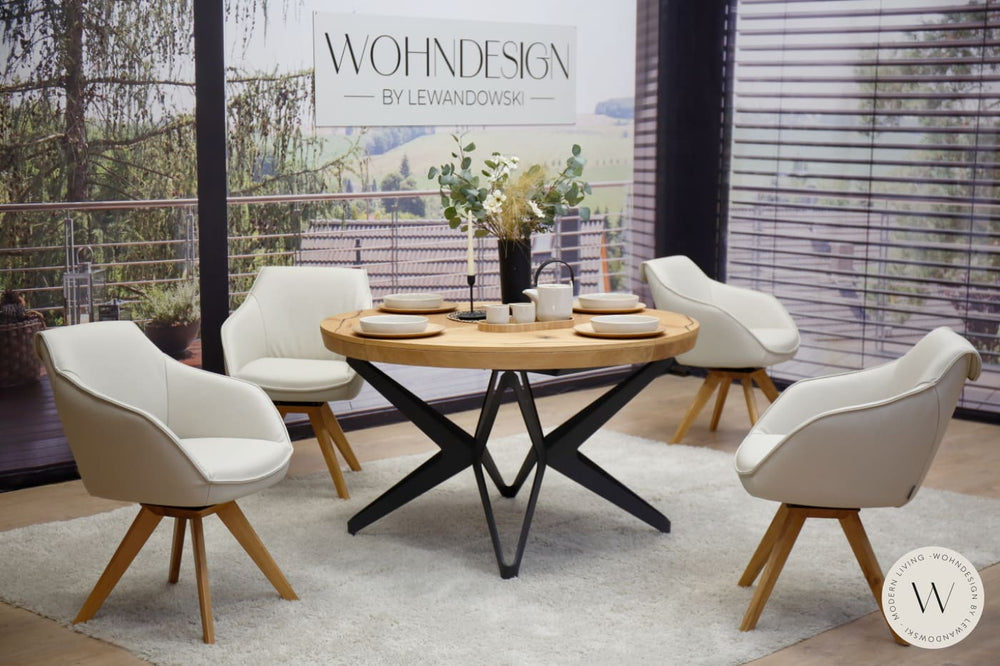 Esszimmerstuhl Modell 1250 S9VX Leder B Bull perla Koinor