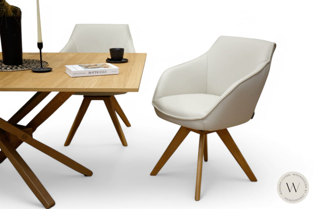 Esszimmerstuhl Modell 1250 S9VX Leder B Bull perla Koinor