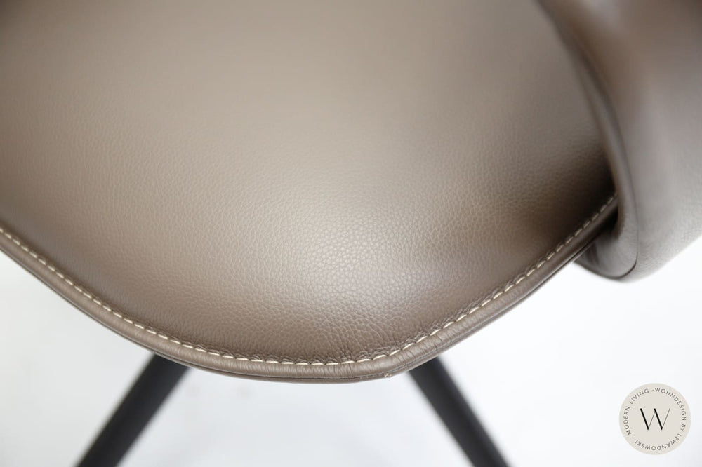 Esszimmerstuhl Modell 1285 SASR in Leder X Happy oak Koinor