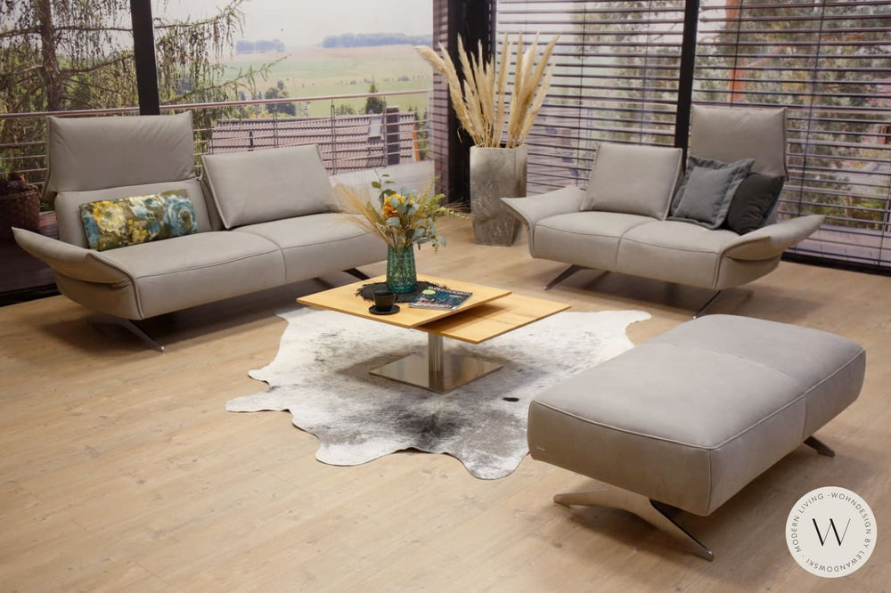 Garnitur Modell Vineto in Leder A India asphalt Koinor