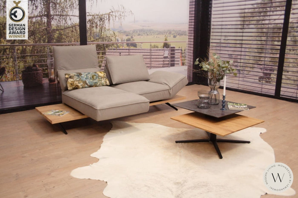 Modell Phönix Sofa E1 in Leder A India asphalt Koinor