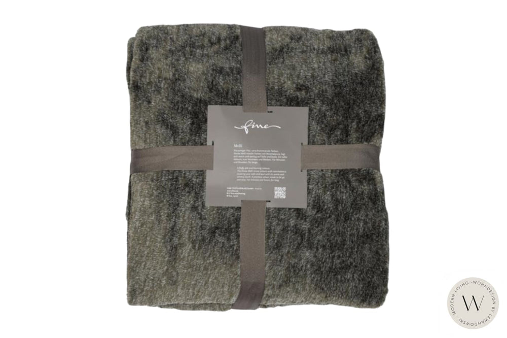 Plaid / Decke Melli Farbe 130 olive Fine