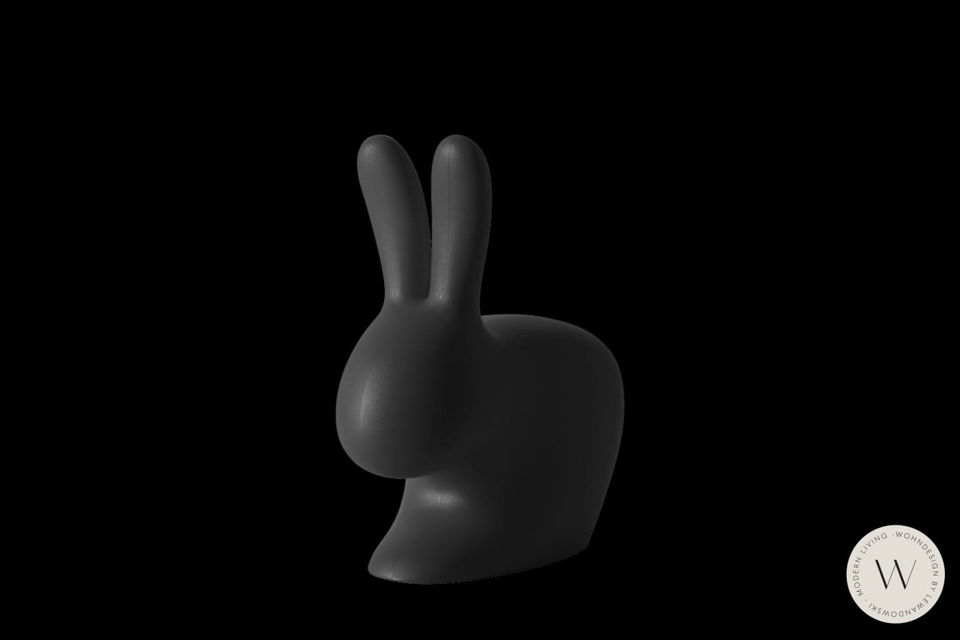Rabbit Chair schwarz qeeboo