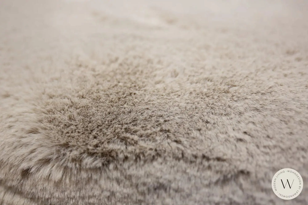 1x Dreh- & Schaukelsessel Modell Donna inkl. Hocker in Stoff Fuzzy Bullfrog
