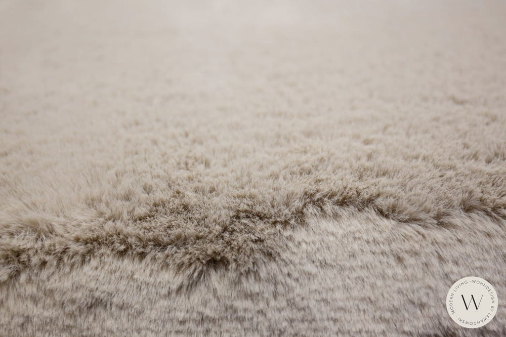 1x Dreh- & Schaukelsessel Modell Donna inkl. Hocker in Stoff Fuzzy Bullfrog