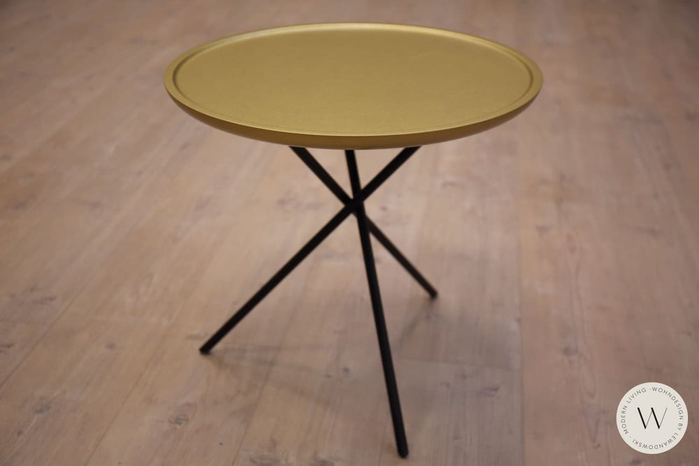 2-Satz Beistelltisch Modell WK 866 Gold Ronald Schmitt