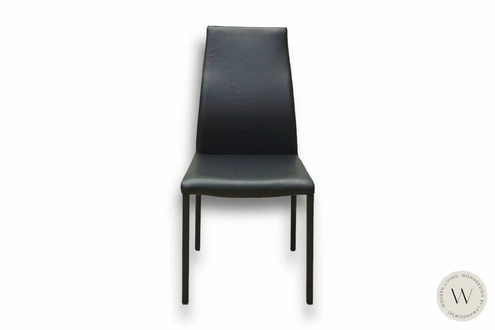 4 Stühle Modell Blitz Plus in Leder nero Ozzio®Italia